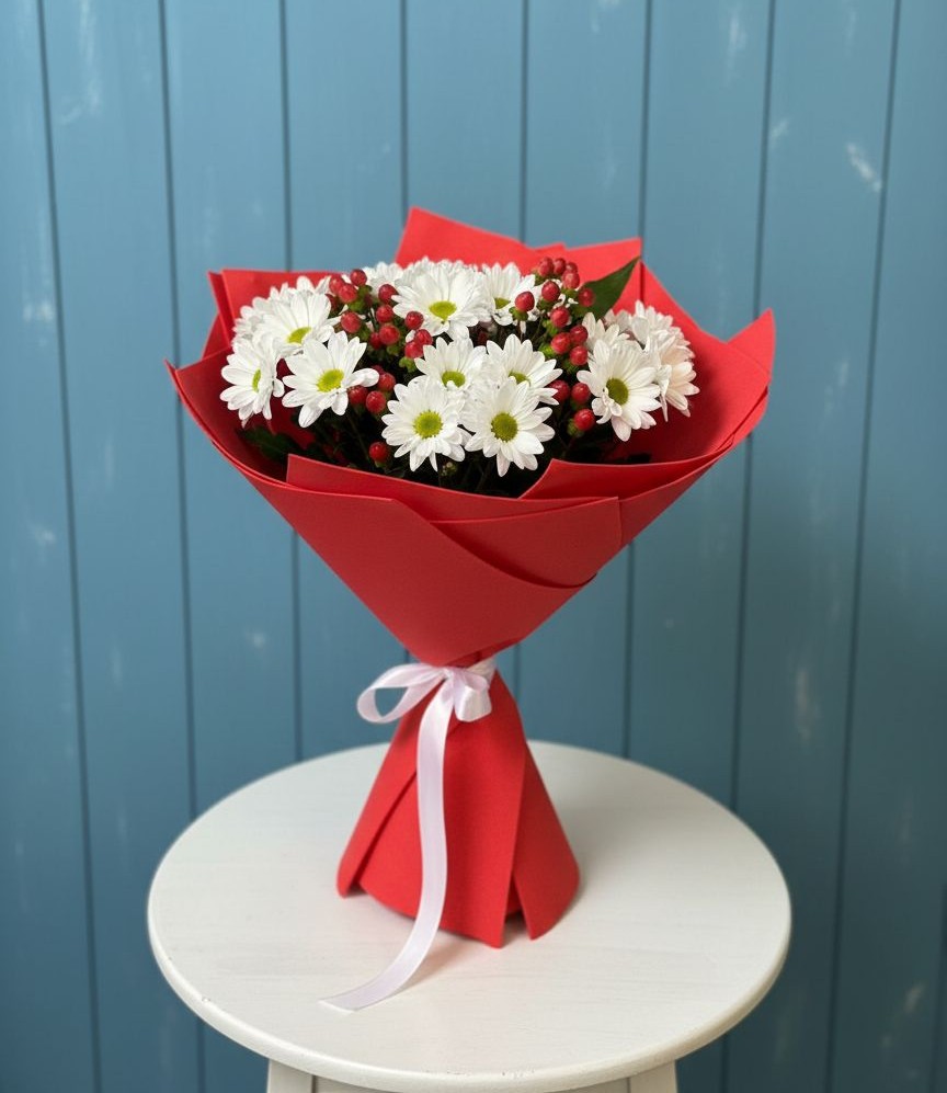 Букет цветов из: Хризантемы в Заплавской