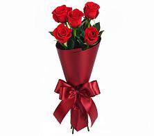 Букет 5 Красных роз Эдлесс Лав в Заплавской