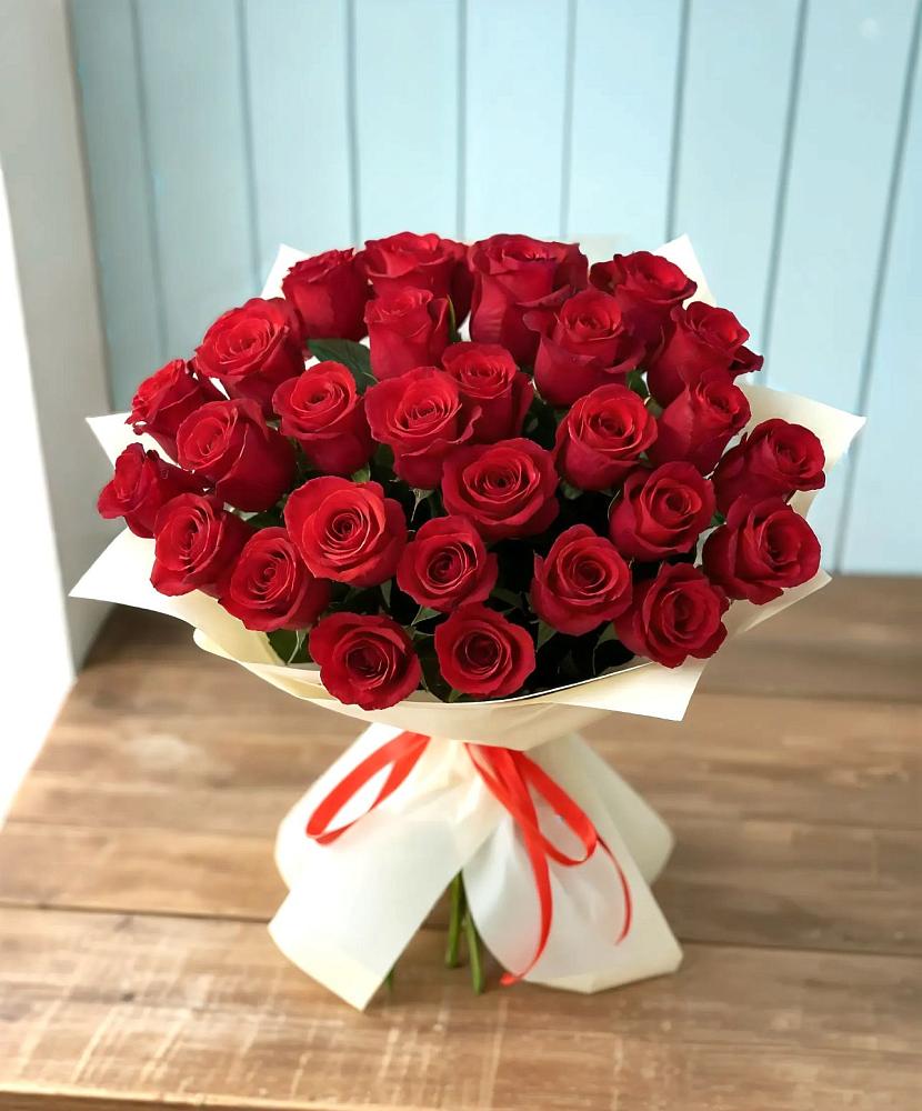 Букет 29 Красных роз в Заплавской