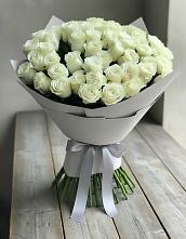 Букет 35 Белых роз в Заплавской