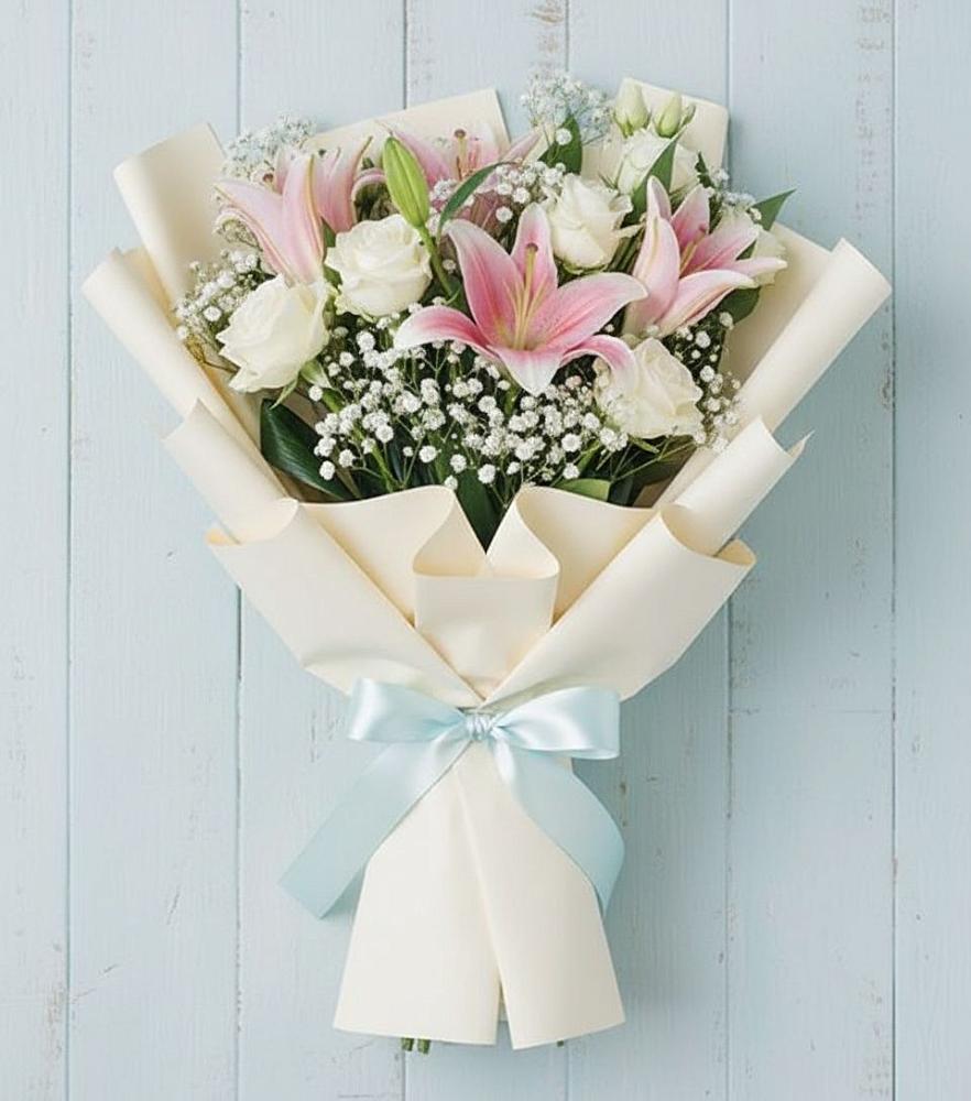 Букет цветов из: Лилии в Заплавской