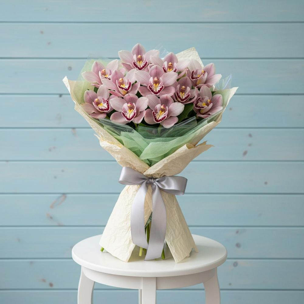 Букет цветов из: Орхидеи и Розы в Заплавской