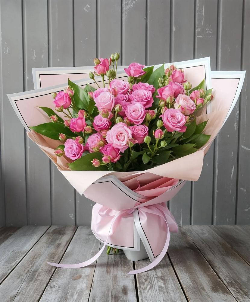 Букет Розовый кустик в Заплавской