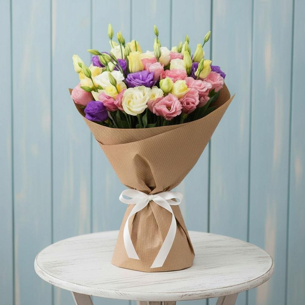 Букет цветов из: Лизиантусы в Заплавской