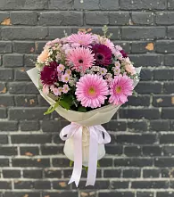 Букет цветов из:  Герберы и Хризантемы #REPLACE_PRED# Заплавской