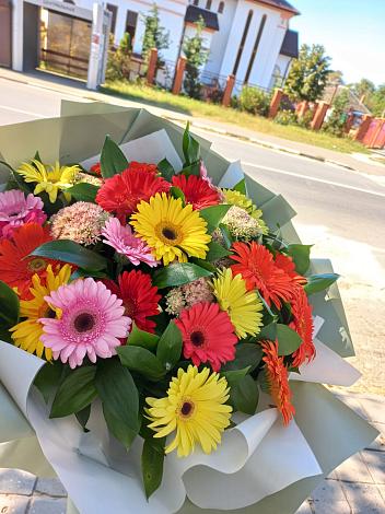 Букет цветов из: Герберы в Заплавской